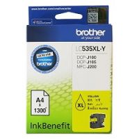Genuine Original Brother Ink Cartridge LC535XLY Yellow Ink