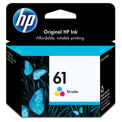 Original Genuine HP 61 Tri color Original Ink Cartridge (CH562WA)