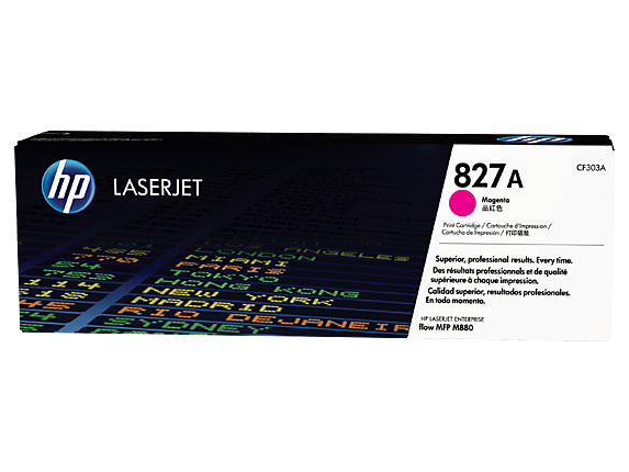 Original Genuine HP HP 827A Magenta Original LaserJet Toner Cartridge (CF303A) for M880z M880z+ A2W75A A2W76 AD7P71A