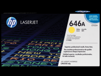 Genuine Original HP 646A Yellow Original LaserJet Toner Cartridge (CF032A)