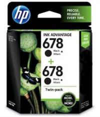 Original Genuine HP 678 Black Ink Twin Pack L0S23AA