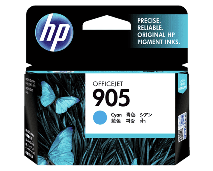 Original HP T6L89AA Ink 905 Cyan