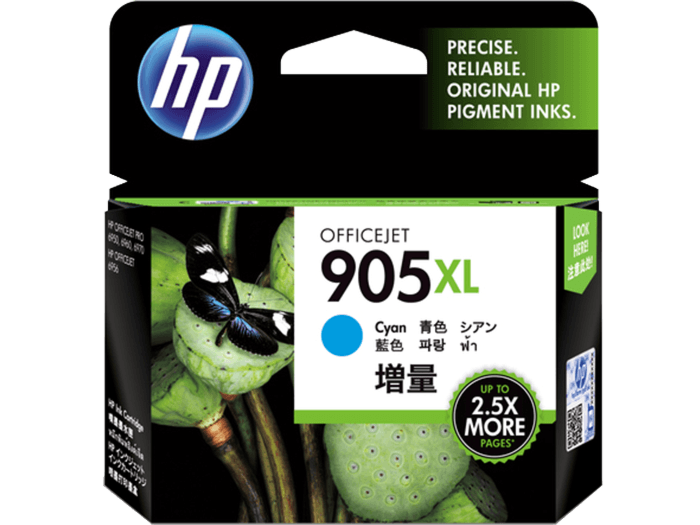 Original HP T6M05AA Ink 905XL Cyan