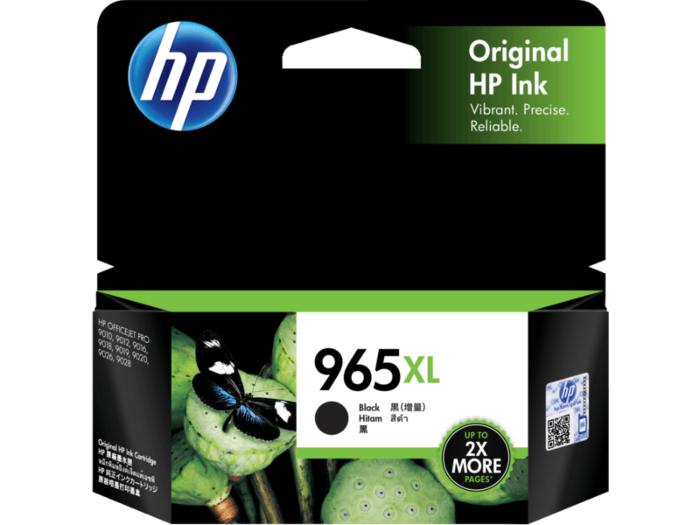 Original HP 965XL High Yield Black Original Ink Cartridge 3JA84AA