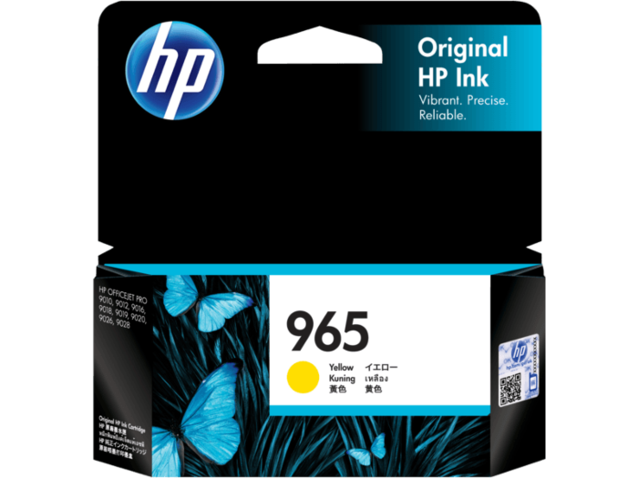 Original HP 965 Yellow Original Ink Cartridge 3JA79AA