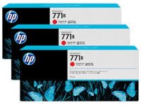 Genuine Original HP B6Y24A	 HP 771BCHRMTC RED INK CARTR 3 PACK
