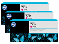 Genuine Original B6Y25A HP 771B MAGENTA INK CARTR 3 PACK