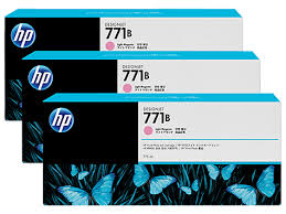 Genuine Original B6Y27A HP 771BLT MAGENTA INK CARTR 3 PACK