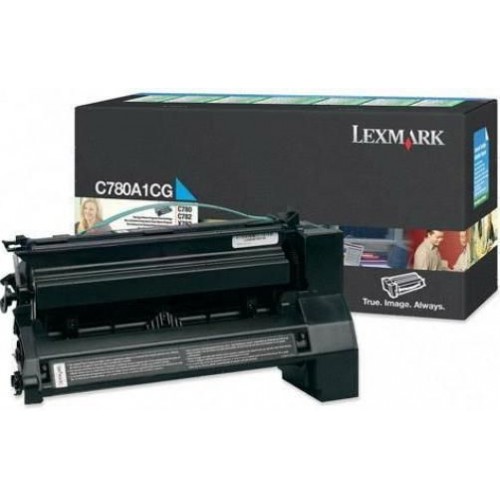 Original Genuine Lexmark C780A1CG Cyan   Standard Capacity Printer Toner Cartrdige
