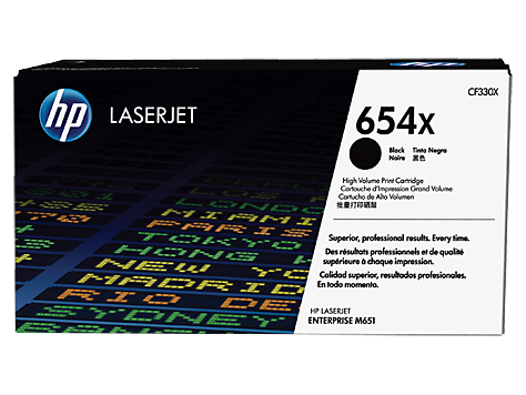 Original HP 654X High Yield Black Original LaserJet Toner Cartridge CF330X