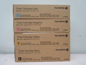 Original Fuji Xerox CT200539 CT200540 CT200541 CT200542 CMYK Toner for C4400 C2200 C3300 C4300 Copier