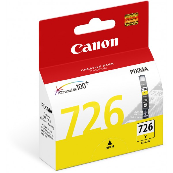 Original Genuine Canon CLI 726 Yellow Ink