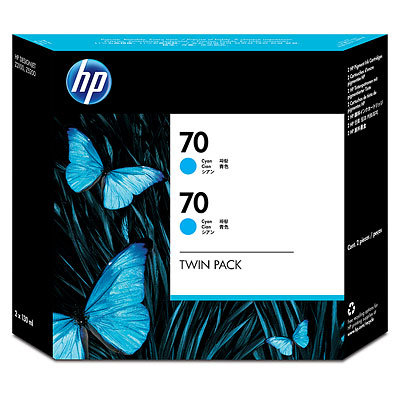 Original Ink HP CB343A Cyan Twin Pack for HP Printers