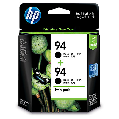 Original Ink HP CC622AA Black Twin Pack for HP Printers