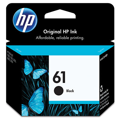 3 Units Original Genuine HP 61 Black Original Ink Cartridge (CH561WA)