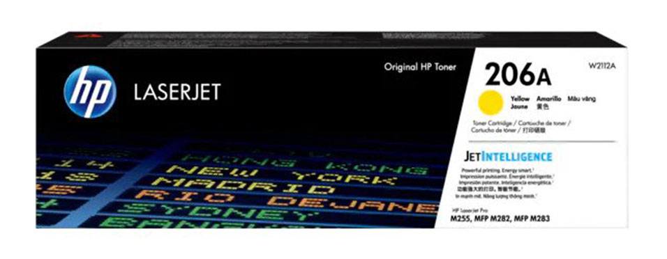 Original HP W2112A 206A Yellow Toner