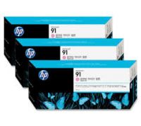 Original HP Ink 91 C9487A Light Magenta 3 Ink Multipack