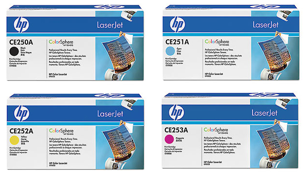 Original CE250A, CE252A, CE253A toner for HP HP Printer Toners