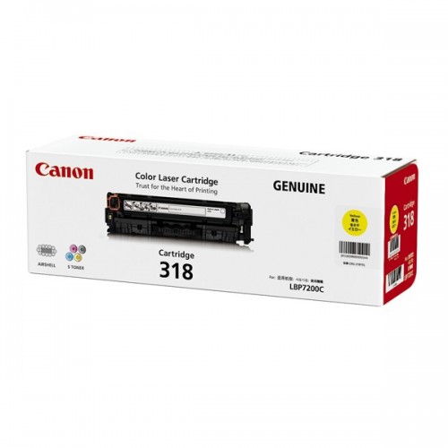 Original Genuine Canon Cartridge 318 Yellow for LBP7200Cd 7200Cdn 7680CX