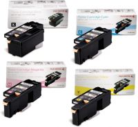 1 Set Genuine Original Fuji Xerox  CT201591  CT201592  CT201593 CT201594) Toner for CP105b CP205 CM205b CM215b CM205f CM205fw CM215FW