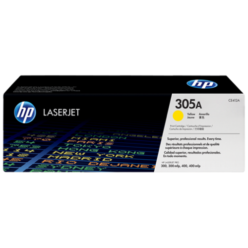 Original Genuine HP 305A Yellow CE412A Toner for HP LaserJet Pro 300 color MFP M375nw M451dw M475dn M475dw M451nw M451dn