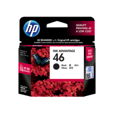 Original Genuine HP 46 Black Ink Cartridge CZ637AA