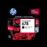 Original Genuine HP 678 Black Ink Cartridge CZ107AA