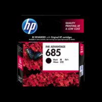 3 Units of Original Genuine HP 685 Black Ink Cartridge CZ121AA