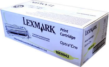 Original Genuine LEXMARK OPTRA C710 YELLOW TONER   10E0042