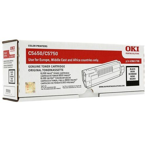 Original Genuine OKI C5650 C5750 Black (43865712)