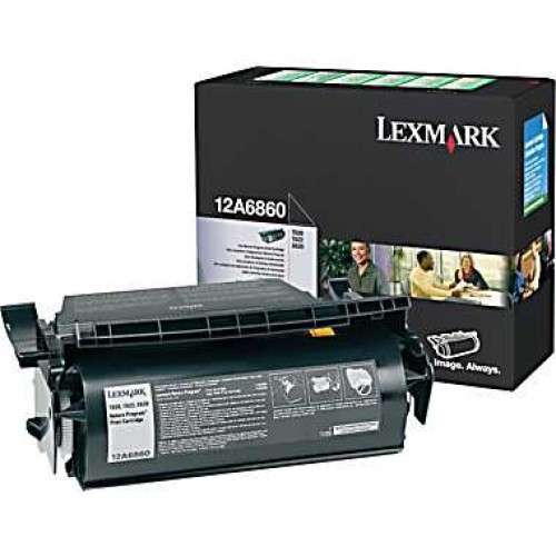 Original Genuine Lexmark 12A6860 BLACK Standard Capacity Printer Toner Cartridge