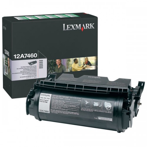 Original Genuine Lexmark 12A7460 BLACK Standard Capacity Printer Toner Cartridge