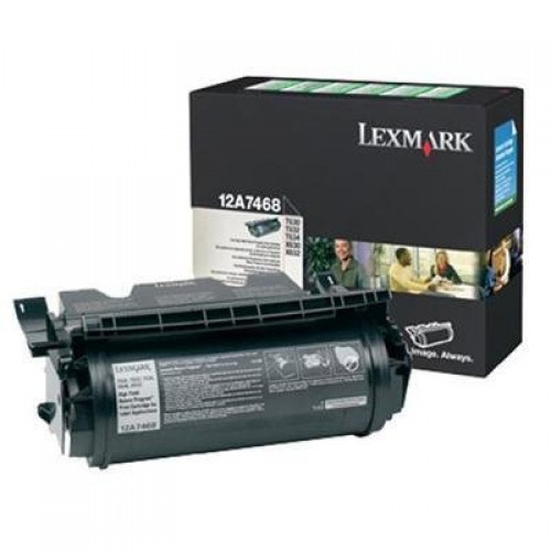 Original Genuine Lexmark 12A7468 TONER ( LABEL APPLICATIONS )