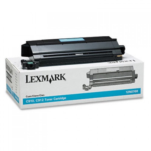 Original Genuine Lexmark 12N0768 CYAN Standard Capacity Printer Toner