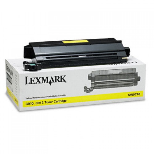 Original Genuine Lexmark 12N0770 YELLOW Standard Capacity Printer Toner