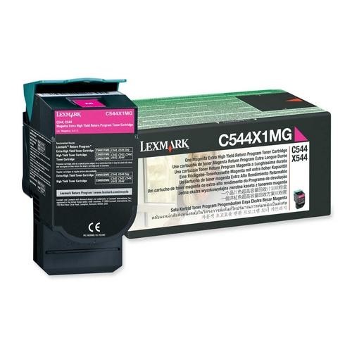 Original Genuine Lexmark C544X1MG Magenta   EXTRA HIGH CAPACITY