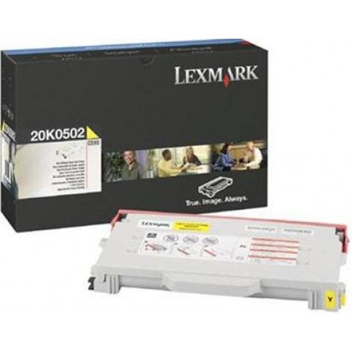 Original Genuine Lexmark 20K0502 YELLOW Printer Toner