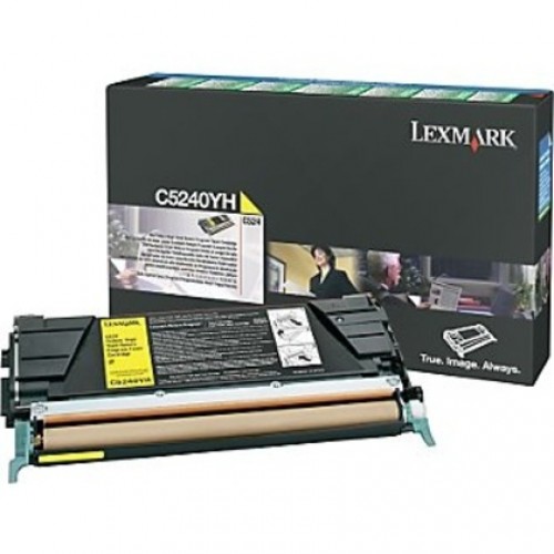 Original Genuine Lexmark C5240YH Yellow   High Capacity Printer Toner Cartridge