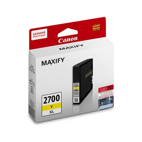 Genuine Original Canon Ink Cartridge PGI 2700Y XL Yellow for Maxify IB4070 MB5070 MB5370