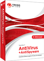 Trend Micro Anti Virus + Anti Spyware 2009, 1 Year for 1 User