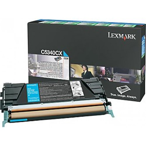 Original Genuine LEXMARK C5340CX CYAN HIGH CAPACITY Printer Toner