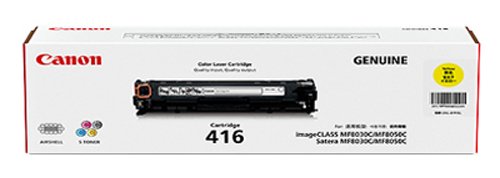 Genuine Original Cartridge Cart 416 Yellow toner for canon printer for Imageclass MF8030CN  MF 8050CN