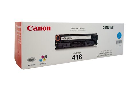 Original Genuine Cartridge Cart 418 Cyan toner for canon printer MFC8350CDN MFC8380CDW
