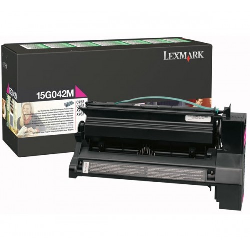 Original Genuine Lexmark 15G042M MAGENTA HIGH CAPACITY Printer Toner Cartridge