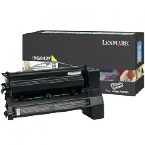 Original Genuine Lexmark 15G042Y YELLOW HIGH CAPACITY Printer Toner Cartridge