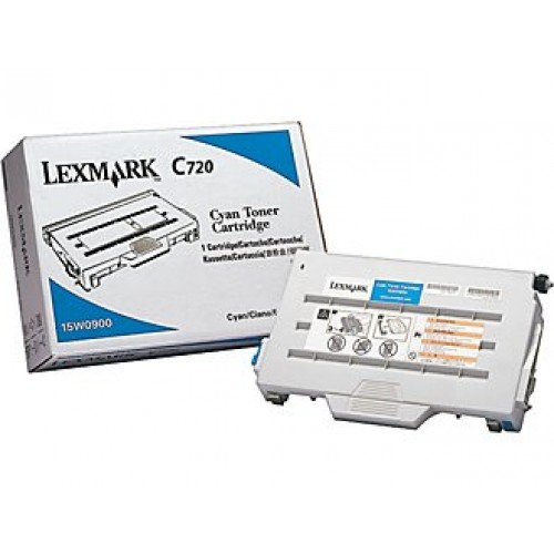 Original Genuine LEXMARK CYAN TONER   15W0900 for Lexmark C720 Printers