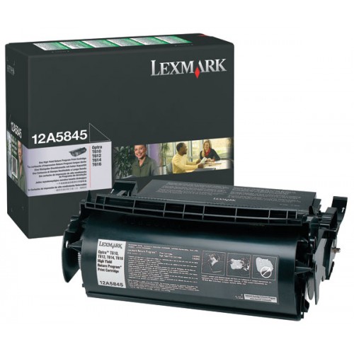 Original Genuine Lexmark 12A5845 High Capacity Printer Toner Cartridge