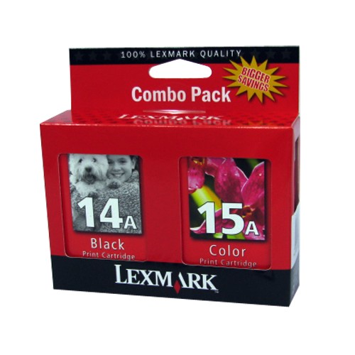 Original Genuine LEXMARK VALUE PACK [ 18C2080A BLK + COLOUR 18C2100A ]   TPASA33