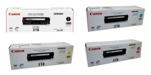 Original 318 CMYK toner for Canon printer