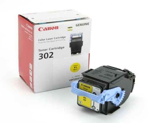Genuine Original Canon Cartridge Cart 302 Yellow toner for canon printer LBP5960  5970